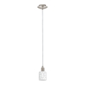 Eglo - LED Пендел MY CHOICE 1xE14/4W/230V  матов хром/бял