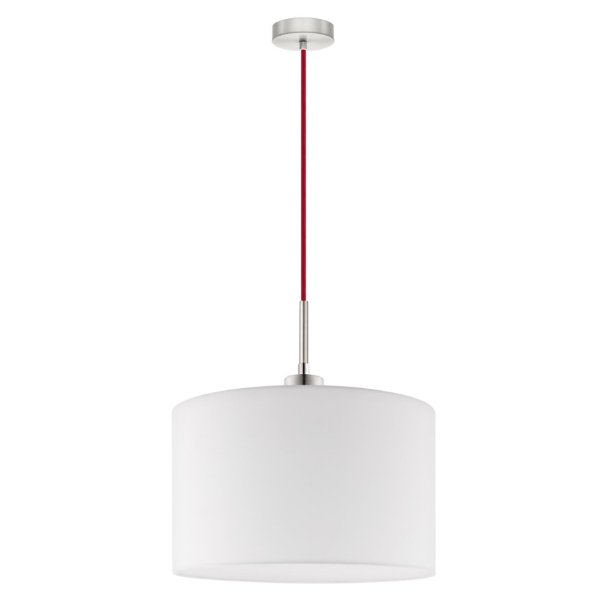 Eglo - LED Пендел TUNJA 1xE27/60W/230V бял