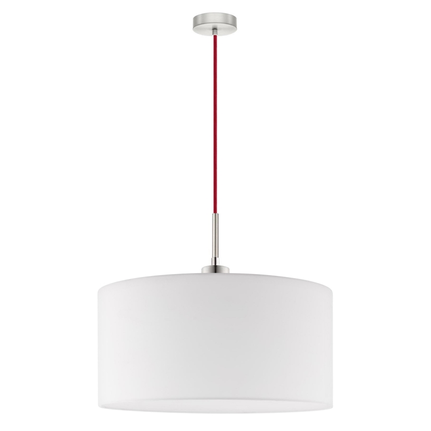 Eglo - LED Пендел TUNJA 1xE27/60W/230V бял