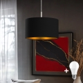 Eglo - LED Пендел TUNJA 1xE27/60W/230V черен