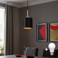 Eglo - LED Пендел TUNJA 1xE27/60W/230V черен