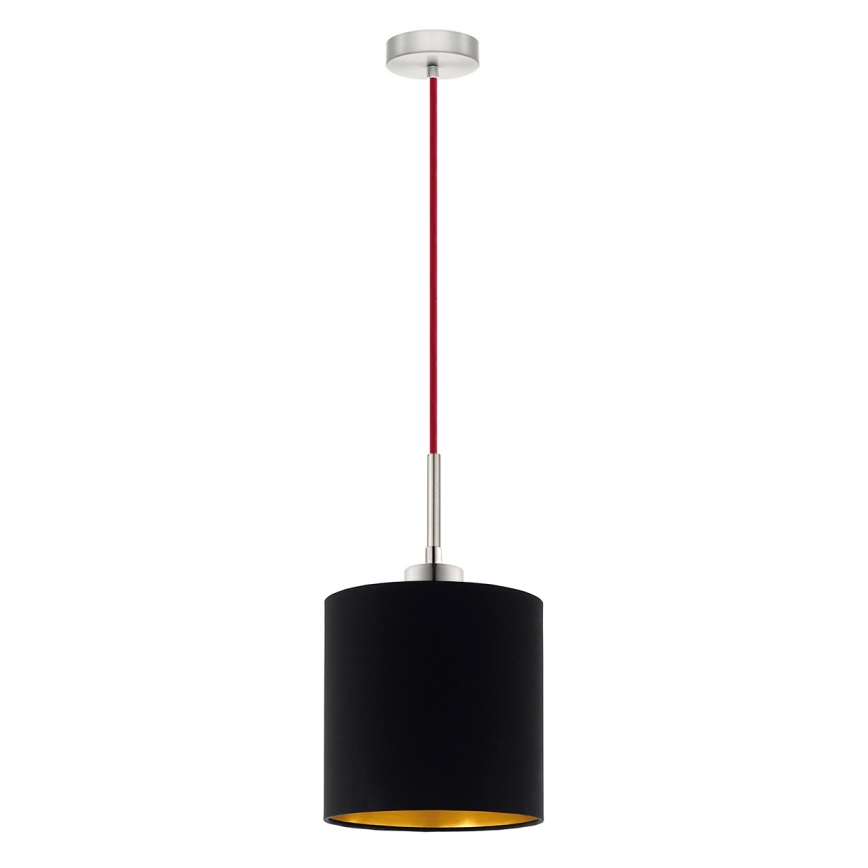Eglo - LED Пендел TUNJA 1xE27/60W/230V черен