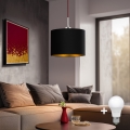Eglo - LED Пендел TUNJA 1xE27/60W/230V черен