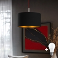 Eglo - LED Пендел TUNJA 1xE27/60W/230V черен