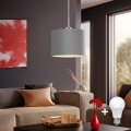 Eglo - LED Пендел TUNJA 1xE27/60W/230V сив