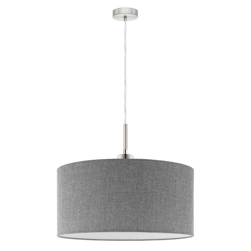 Eglo - LED Пендел TUNJA 1xE27/60W/230V сив