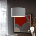Eglo - LED Пендел TUNJA 1xE27/60W/230V сив