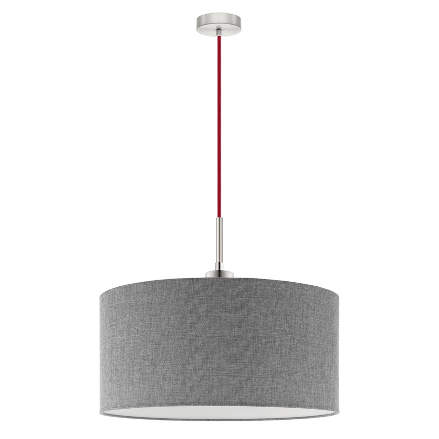 Eglo - LED Пендел TUNJA 1xE27/60W/230V сив