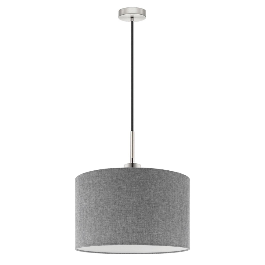 Eglo - LED Пендел TUNJA 1xE27/60W/230V сив