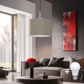 Eglo - LED Пендел TUNJA 1xE27/60W/230V таупе