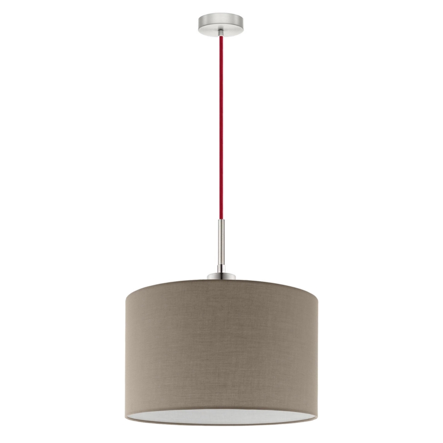 Eglo - LED Пендел TUNJA 1xE27/60W/230V таупе