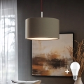 Eglo - LED Пендел TUNJA 1xE27/60W/230V таупе