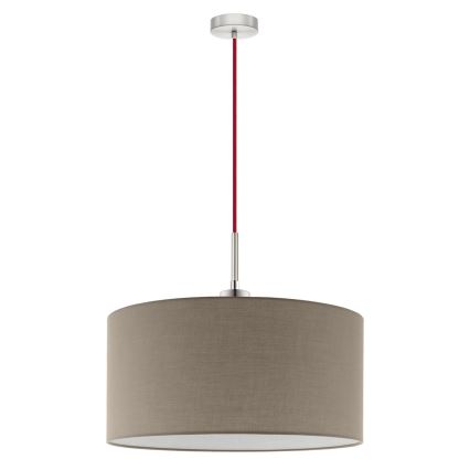 Eglo - LED Пендел TUNJA 1xE27/60W/230V таупе