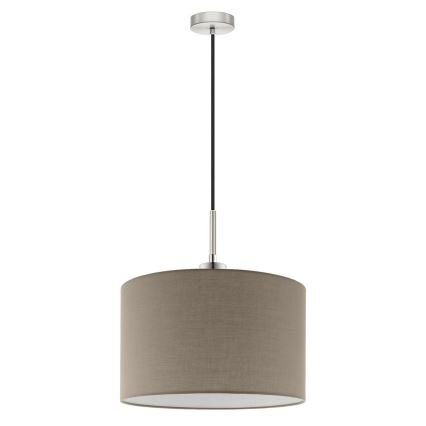 Eglo - LED Пендел TUNJA 1xE27/60W/230V таупе