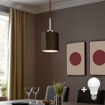Eglo - LED Пендел TUNJA 1xE27/60W/230V кафяв