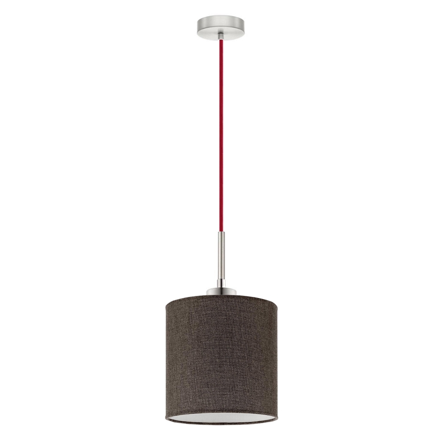 Eglo - LED Пендел TUNJA 1xE27/60W/230V кафяв