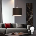 Eglo - LED Пендел TUNJA 1xE27/60W/230V кафяв