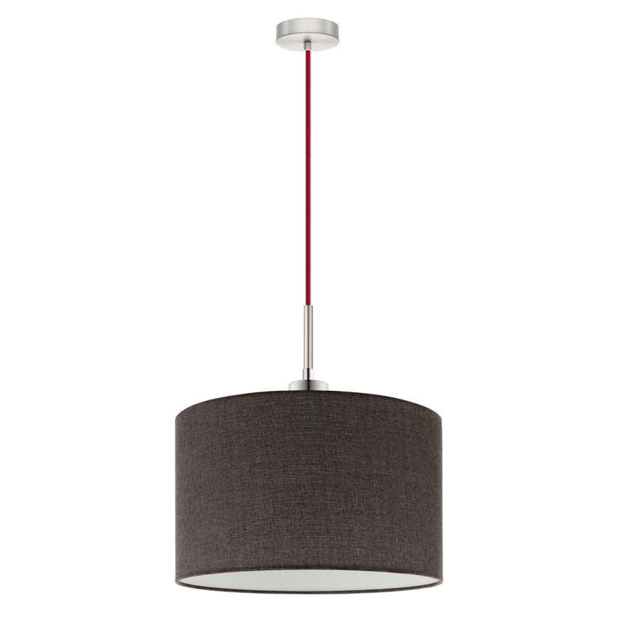 Eglo - LED Пендел TUNJA 1xE27/60W/230V кафяв