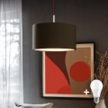 Eglo - LED Пендел TUNJA 1xE27/60W/230V кафяв
