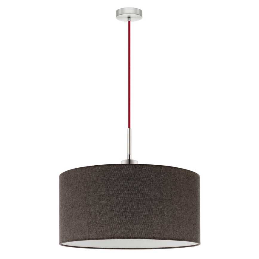 Eglo - LED Пендел TUNJA 1xE27/60W/230V кафяв