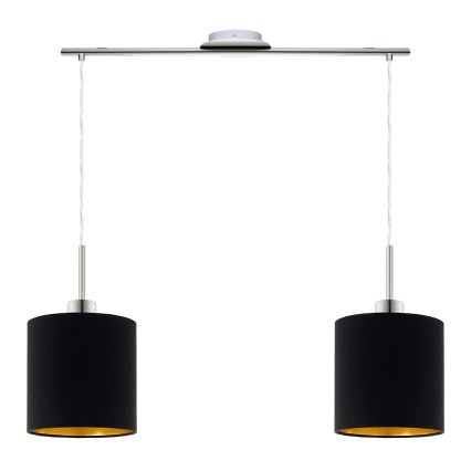 Eglo - LED Пендел TUNJA 2xE27/60W/230V черен