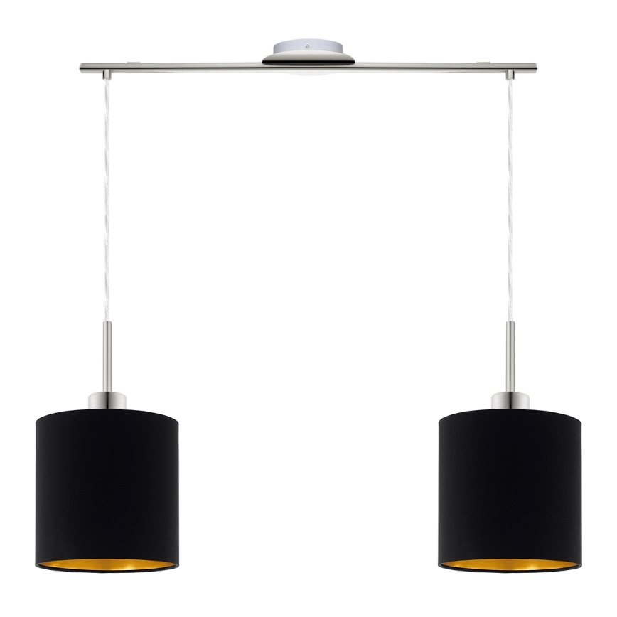 Eglo - LED Пендел TUNJA 2xE27/60W/230V черен