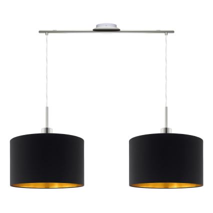 Eglo - LED Пендел TUNJA 2xE27/60W/230V черен