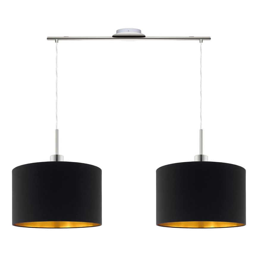 Eglo - LED Пендел TUNJA 2xE27/60W/230V черен
