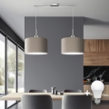 Eglo - LED Пендел TUNJA 2xE27/60W/230V таупе