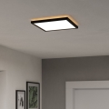 Eglo - LED Плафон за баня LED/13,4W/230V 2700/4000/6500K 29x29 см IP44 черен
