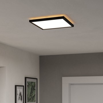 Eglo - LED Плафон за баня LED/13,4W/230V 2700/4000/6500K 29x29 см IP44 черен