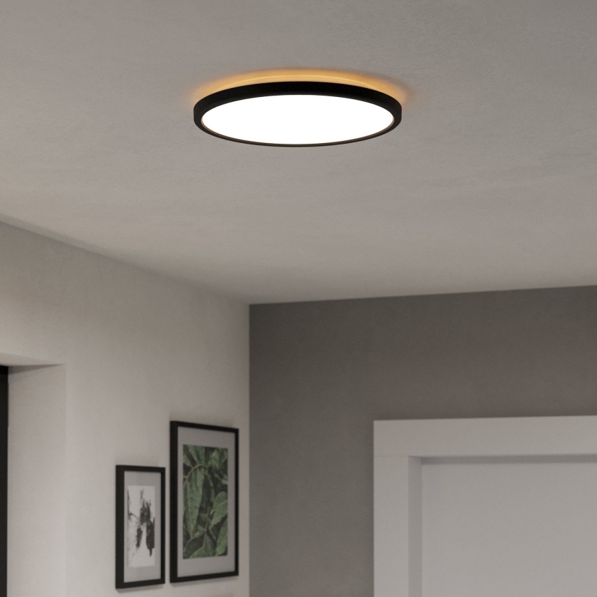 Eglo - LED Плафон за баня LED/13,9W/230V 2700/4000/6500K Ø 30 см IP44 черен
