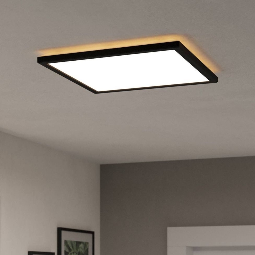 Eglo - LED Плафон за баня LED/17,6W/230V 2700/4000/6500K 39x39 см IP44 черен