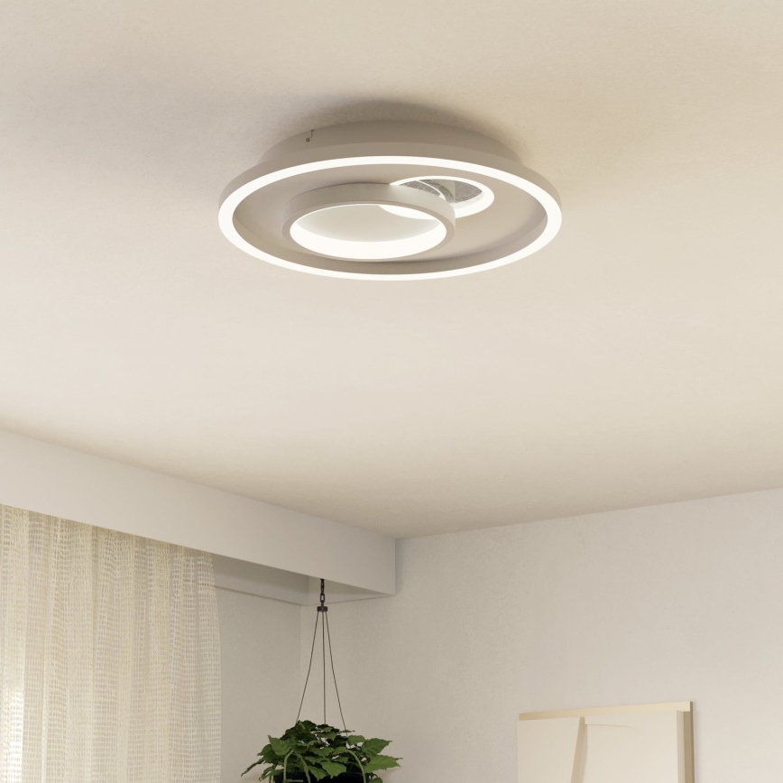 Eglo - LED Плафониера 1xLED/14W/230V + 1xLED/8,5W Ø 38 см бял