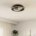 Eglo - LED Плафониера 1xLED/14W/230V + 1xLED/8,5W Ø 38 см черен/златист
