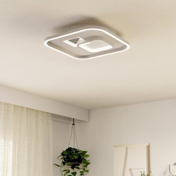 Eglo - LED Плафониера 1xLED/16,2W/230V + 1xLED/9,2W 38x38 см бял