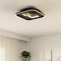 Eglo - LED Плафониера 1xLED/16,2W/230V + 1xLED/9,2W 38x38 см черен/златист