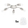 Eglo - LED Плафониера MY CHOICE 5xE14/4W/230V  матов хром/бял