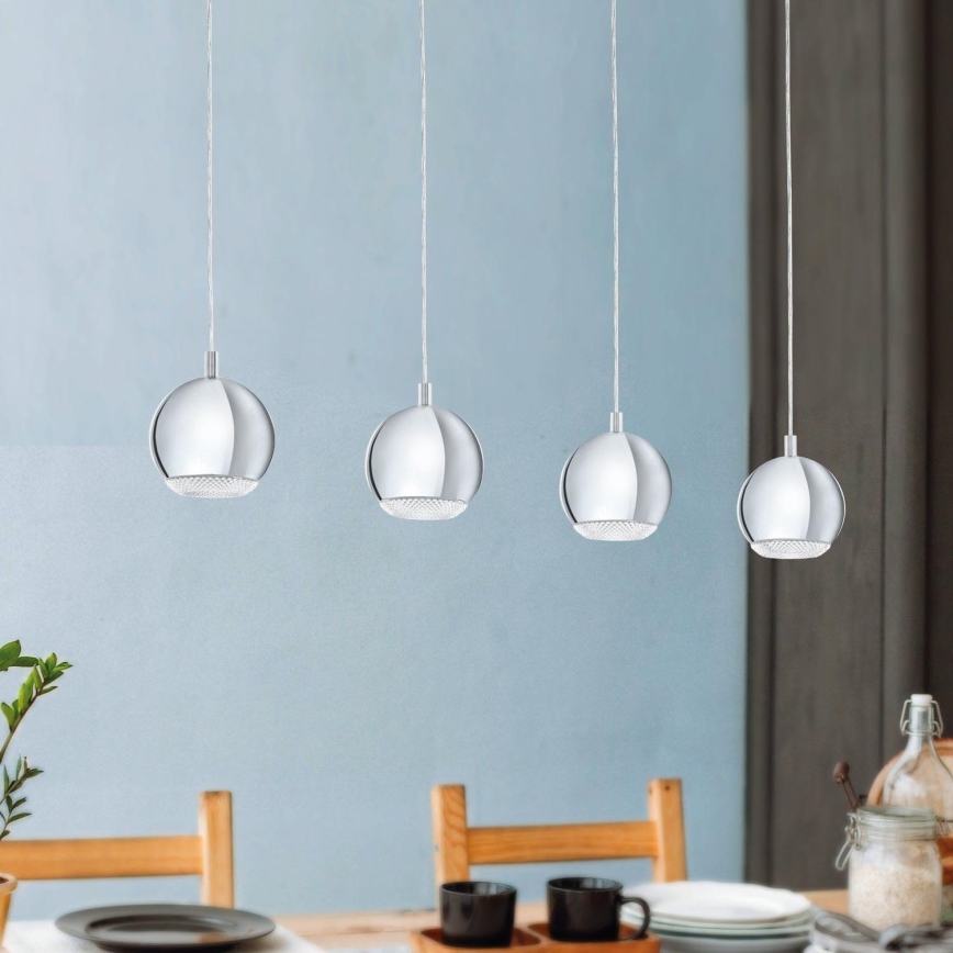 Eglo - LED Полилей 4xGU10-LED/4W/230V