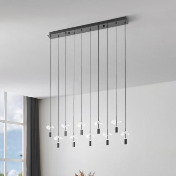 Eglo - LED полилей на кабел 10xLED/2,6W/230V 2200/3000/4000K лъскав хром