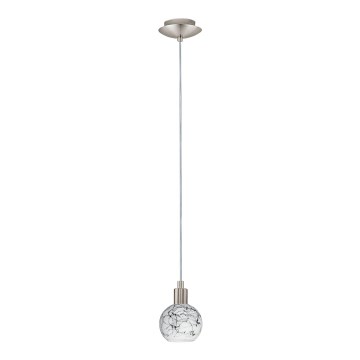 Eglo - LED полилей на кабел MY CHOICE 1xE14/4W/230V мат хром/бял/черен