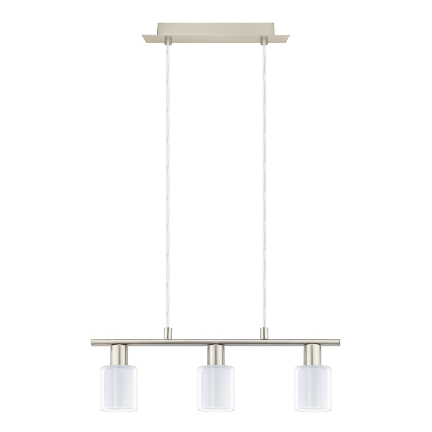 Eglo - LED полилей на кабел MY CHOICE 3xE14/4W/230V матов хром/бял
