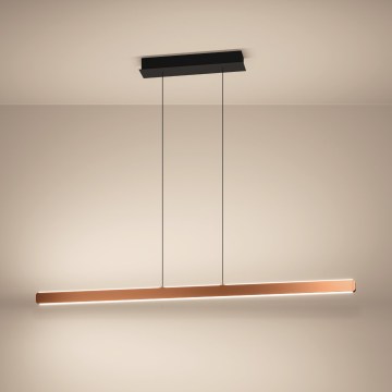 Eglo - LED полилей на кабел с възможност за димиране LED/30W/230V 2200-6500K златист + дистанционно управление