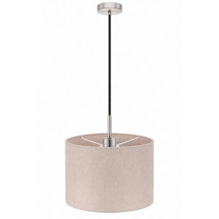 Eglo - LED полилей на кабел TUNJA 1xE27/60W/230V Ø 20 cm бежов/черен