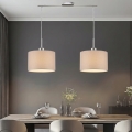 Eglo - LED полилей на кабел TUNJA 2xE27/60W/230V бежов