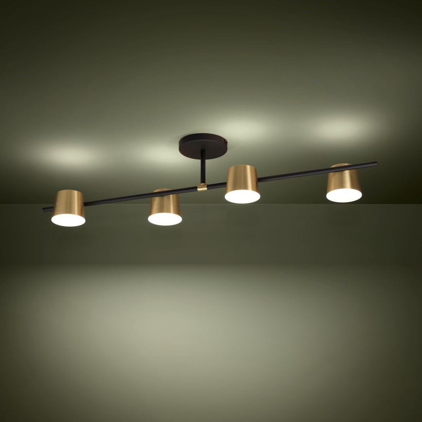 Eglo - LED Полилей за повърхностен монтаж 4xGU10/4,6W/230V 3000K златист