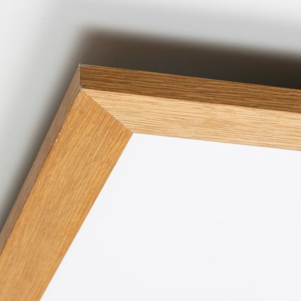 Eglo - LED панел за повърхностен монтаж SALOBRENA WOOD LED/31W/230V 64x64 cm кафяв