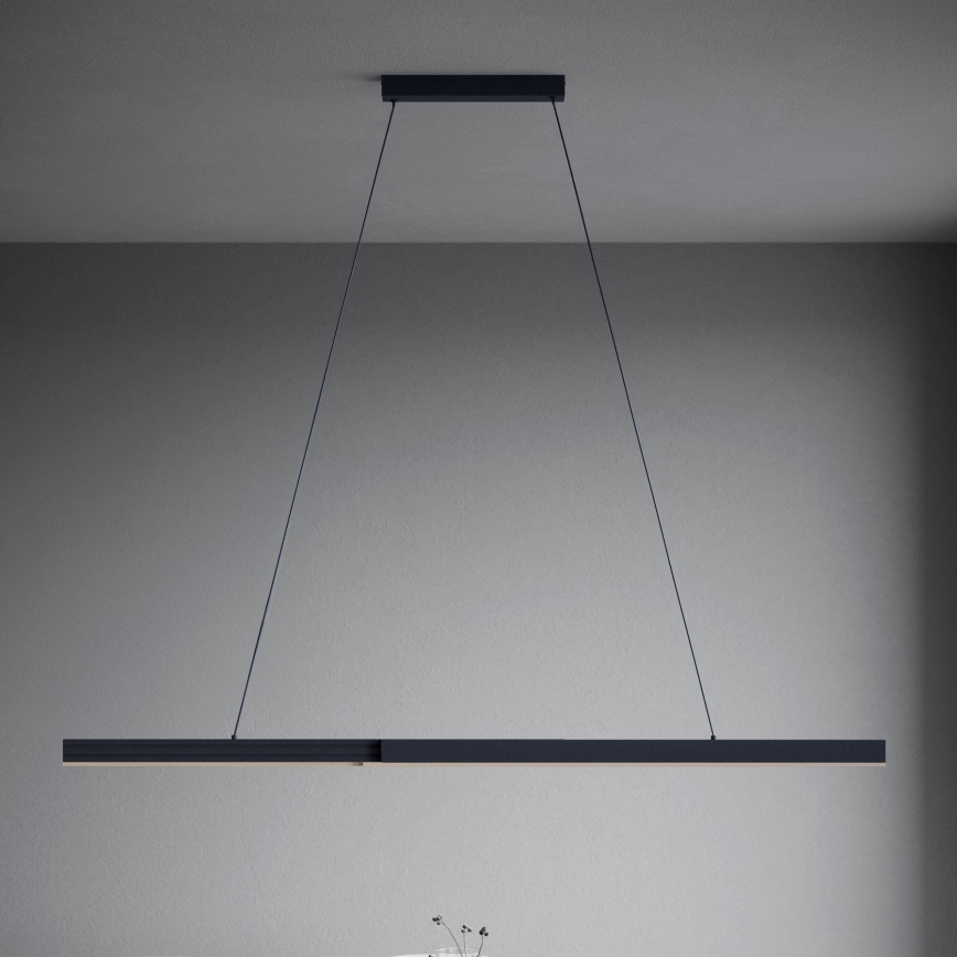 Eglo - LED регулируема висяща лампа с кабел LED/20W/230V 3000K черен