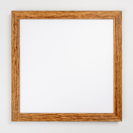 Eglo - LED RGB Димируем панел за повърхностен монтаж SALOBRENA-C WOOD LED/30,5W/230V 2700-6500K 64x64 см кафяв + дистанционно управление