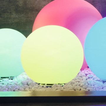 Eglo - LED RGB Димируема екстериорна лампа 1xE27/9W/230V 2700-6500K IP65 ø390